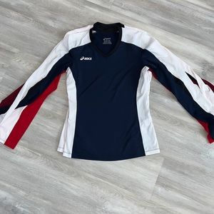 three asics volleyball practice shirts